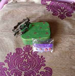 Cute Earrings+ Kangans