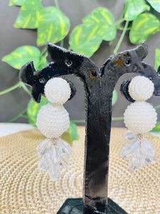 Crystal Drop Beaded Earrings