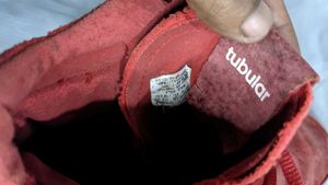 Adidas Red High-Top Sneakers