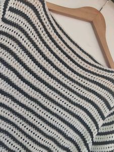 Striped Knit Crop Top