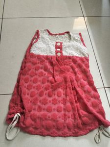 A White+Light Red Top