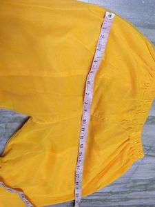 Hand Stitched Haldi Dress