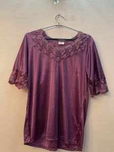 Satin Top And Lungi Nightwear