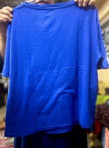 Royal Blue Sequin Graphic Tee