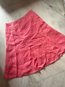 Coral A-Line Skirt