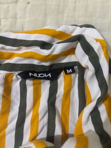 Striped Yellow Crop Top