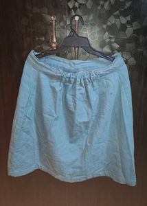 Women Denim Blue Skirt
