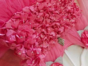 Pretty Pink Girls Party Dress