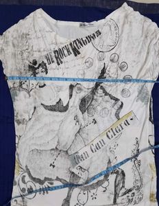 White Graphic Print T-Shirt