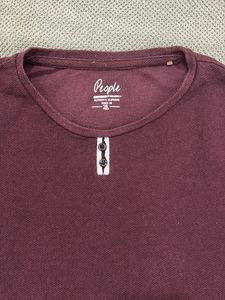Maroon Henley T-Shirt