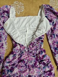 Berrylush Floral Mini Bodycon Dress