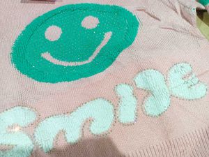 Cute 'Smile' Knitted Sweater