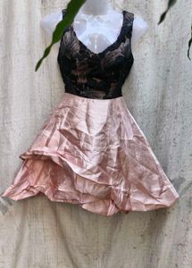 I. Lace & Satin Party Dress