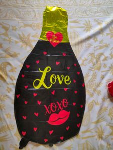 Love And Bottle Foil Balloons