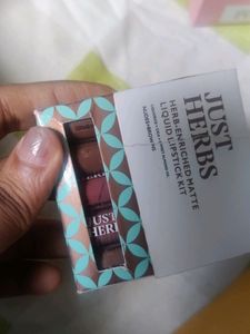 Brand New Just Herbs Lipstick Kit Nudes And Browns