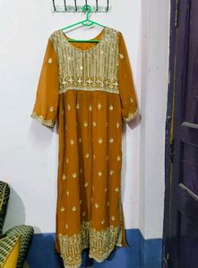 Elegant Embroidered Maxi Dress