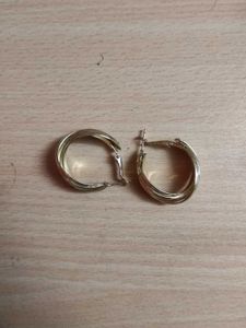 Yellow Chimes Golden Hoop Earrings