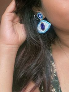 Evil Eye Designed Earrings
