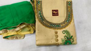 Unstitched Handwork Ladies Suit