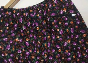 Multi Floral Print Winter Pyjama Or Lower 32 Waist