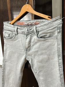 Stylish Grey Denim Jeans