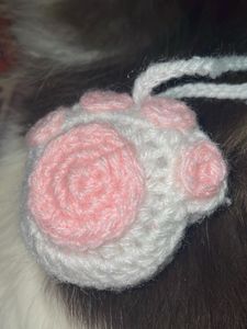 Crochet Paw Keychain