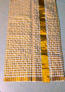 Kerala Traditional Cotton Blend Saree