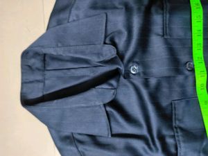 Dark Blue Safari Suit Pre Stitched