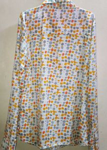 Polka Dot Button-Down Shirt