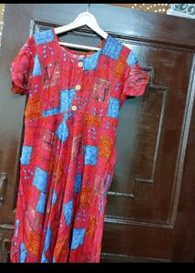 Printed Anarkali Kurti