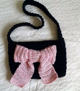 Pink🎀 Black Slingbag