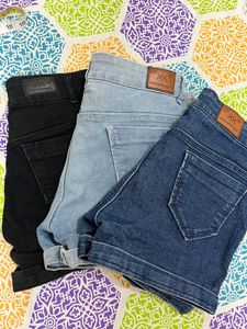 Denim Shorts bundle💙🩵🖤