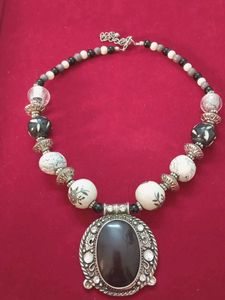 Vintage Real Stone Pandora Necklace