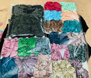 Colorful Satin Scrunchie