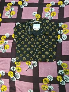 Smiley Face Print Shirt