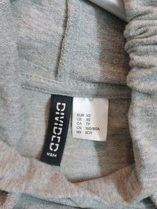Grey Baggy Hoodie Top