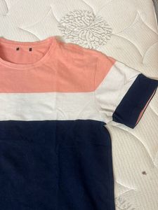 Color Block Crew Neck T-Shirt