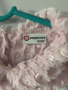 Peppermint Embellished Collared Pink N Black Dress