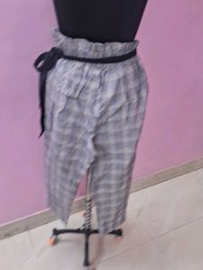 Checkered High Waist Pants