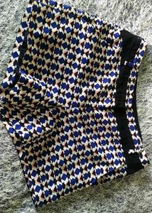 Patterned Mini Skirt