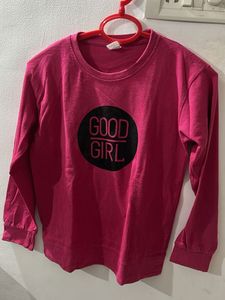 Good Girl Graphic  sweatshirt with pajama