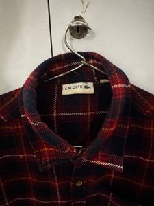 Lacoste Plaid Flannel Shirt