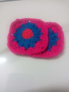 Crochet Granny Square Coasters