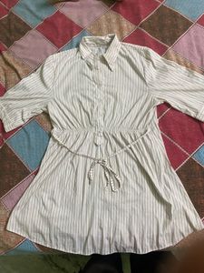 Striped Shirt Dress