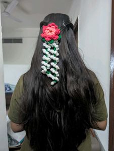 Handmade Crochet Lotus Gajra