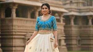 Aqua Blue Embroidered Saree Blouse