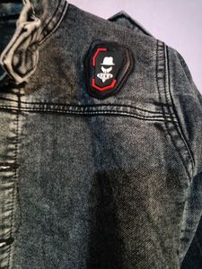 Rusty Black &amp; Grey Denim Jacket