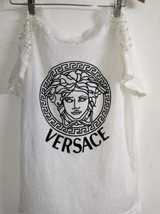Versace Graphic Tee - White
