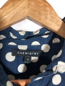 Chemistry Brand Navy Blue Printed Top(Women’s)