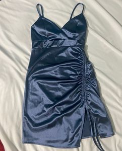 Blue Korean Bodycon Dress